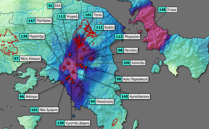 Κακοκαιρία Μπάλλος: Πάνω από 140 χιλιοστά βροχής στην Αθήνα &#8211; Δείτε τον χάρτη