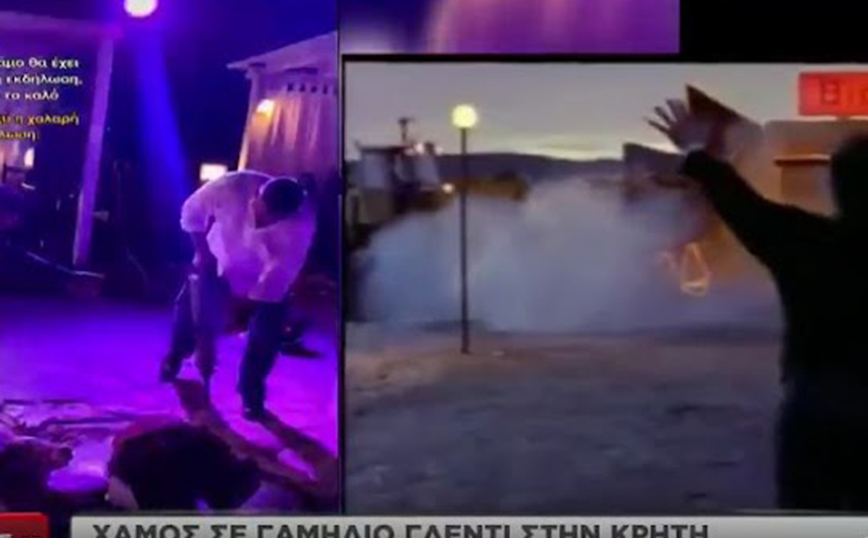 Κρήτη: Γαμήλιο γλέντι ξέφυγε όταν ο γαμπρός χόρεψε ζεϊμπέκικο – Έσπαγαν τα πλακάκια με κομπρεσέρ