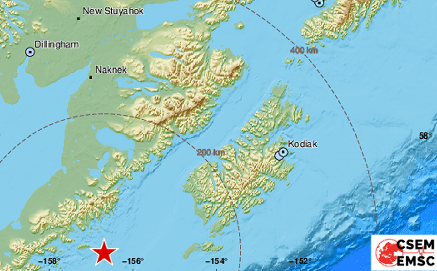 Ισχυρός σεισμός στην Αλάσκα