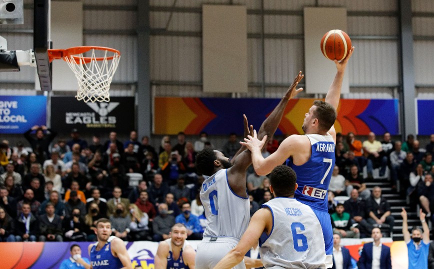 Φάση από τον αγώνα Μεγάλη Βρετανία - Ελλάδα