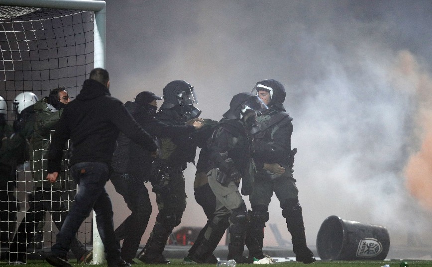 Εικόνα από τα επεισόδια των οπαδών του ΠΑΟΚ Εικόνα από τα επεισόδια των οπαδών του ΠΑΟΚ