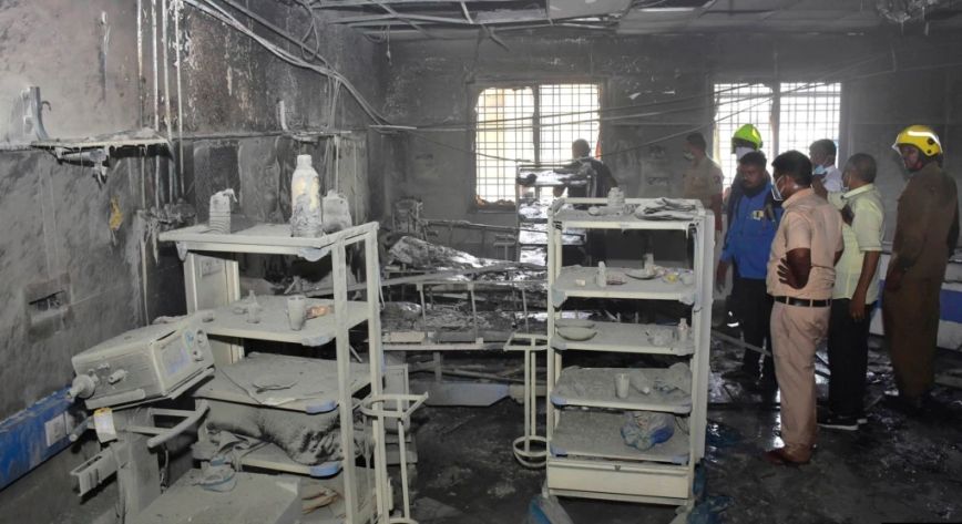 Ινδία: Φωτιά σε νοσοκομείο με ασθενείς Covid &#8211; Τουλάχιστον 11 νεκροί