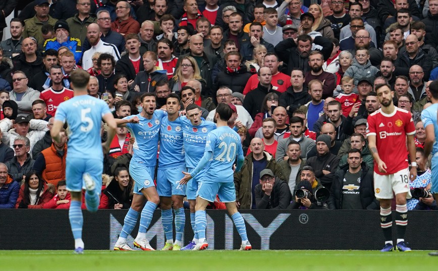 Premier League: Αφεντικό στο Μάντσεστερ η Σίτι με το 2-0 επί της Γιουνάιτεντ – Δείτε τα γκολ