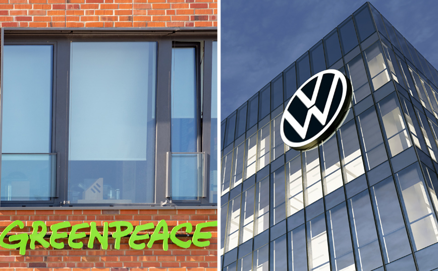 Η Greenpeace «σέρνει» στα δικαστήρια την Volkswagen: «Απέτυχε να κάνει το χρέος της την κλιματική αλλαγή»