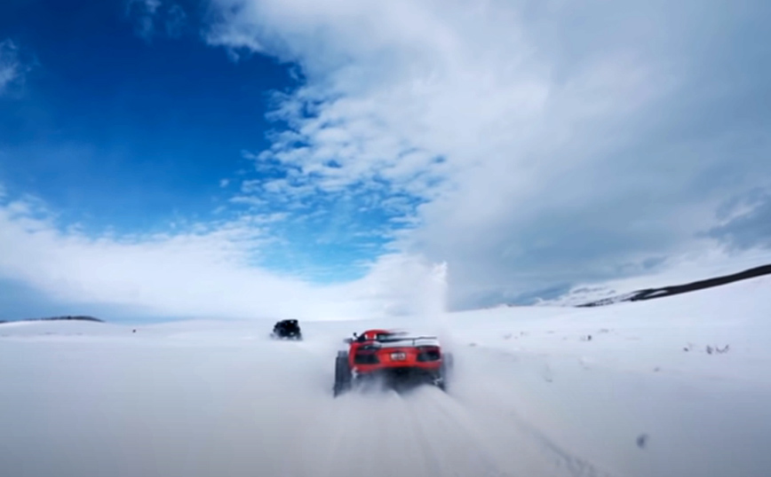 Πώς μετατρέπεις μια Λαμποργκίνι για τα χιόνια