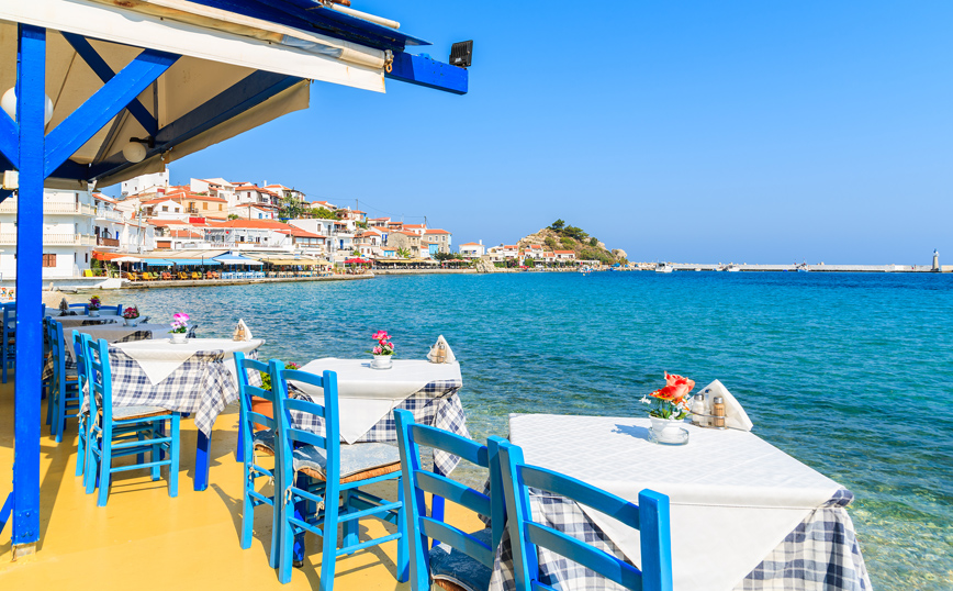 Γραφική εικόνα από το Κοκκάρι στη Σάμο