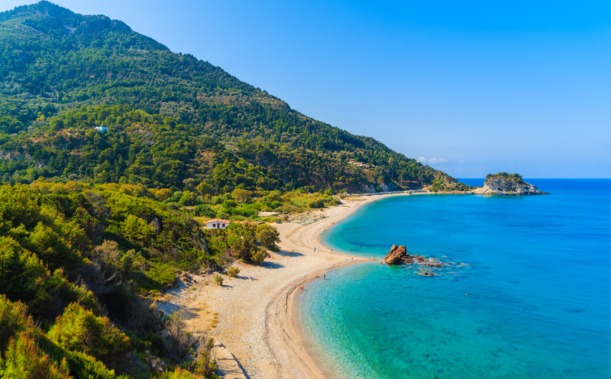 Η παραλία Ποτάμι στη Σάμο