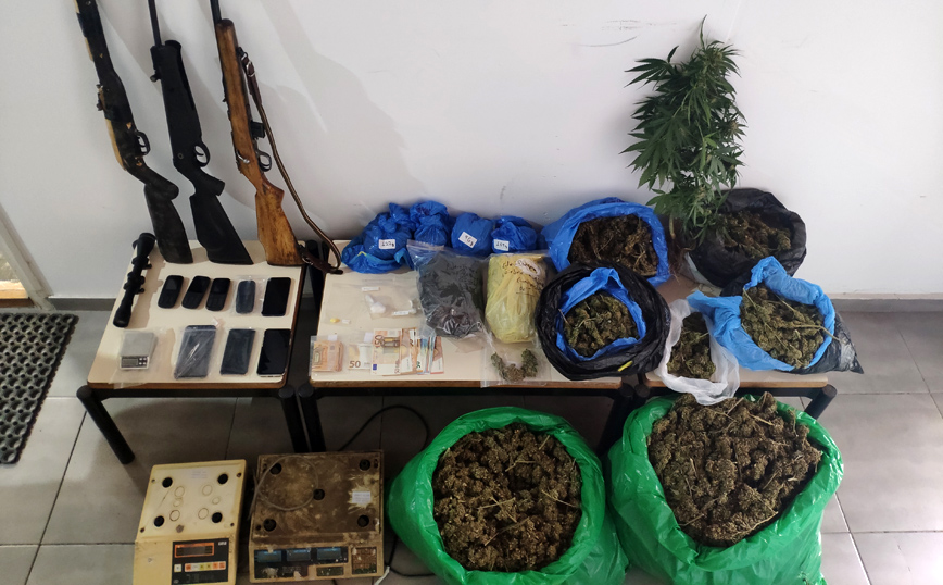 Ρέθυμνο: Εντοπίστηκαν πάνω από 11 κιλά ναρκωτικά – Σύλληψη οχτώ ατόμων