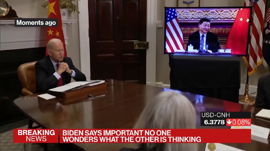 Η.Π.Α.-Κίνα: Να αποτραπεί η σύγκρουση ήταν το μήνυμα του Τζο Μπάιντεν στον Σι Τζινπίνγκ