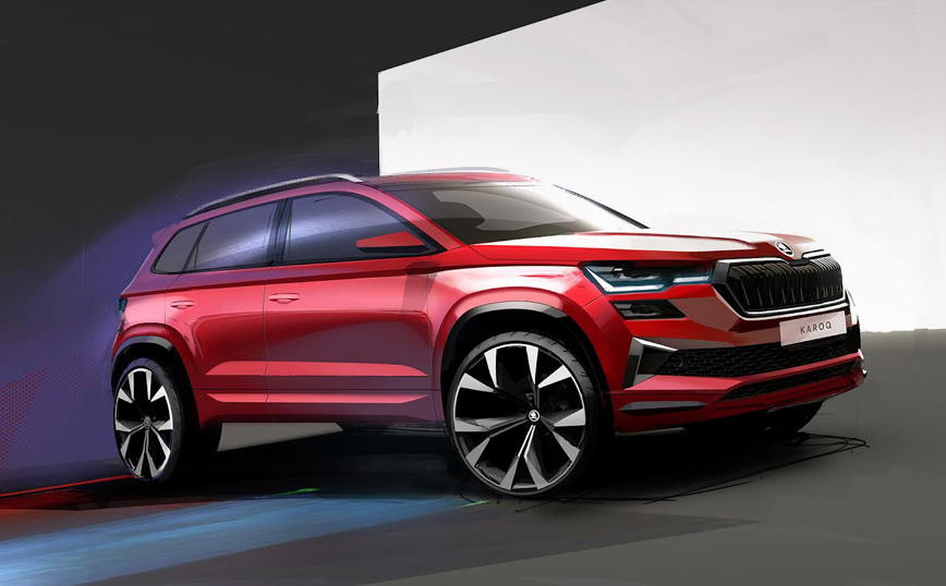 Νέο Skoda Karoq: Στο φως τα πρώτα σκίτσα