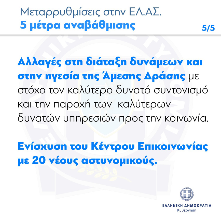 Μεταρρυθμίσεις στην ΕΛΑΣ