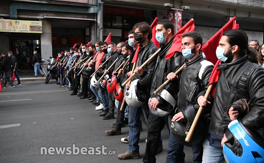 Σε εξέλιξη πορεία από φοιτητικούς συλλόγους Σε εξέλιξη πορεία από φοιτητικούς συλλόγους