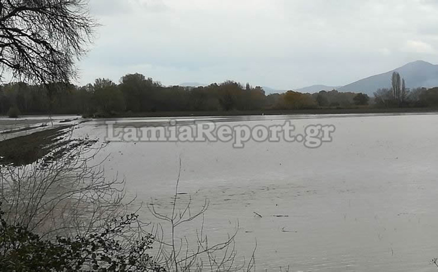 Πλημμύρισε ο Σπερχειός Πλημμύρισε ο Σπερχειός