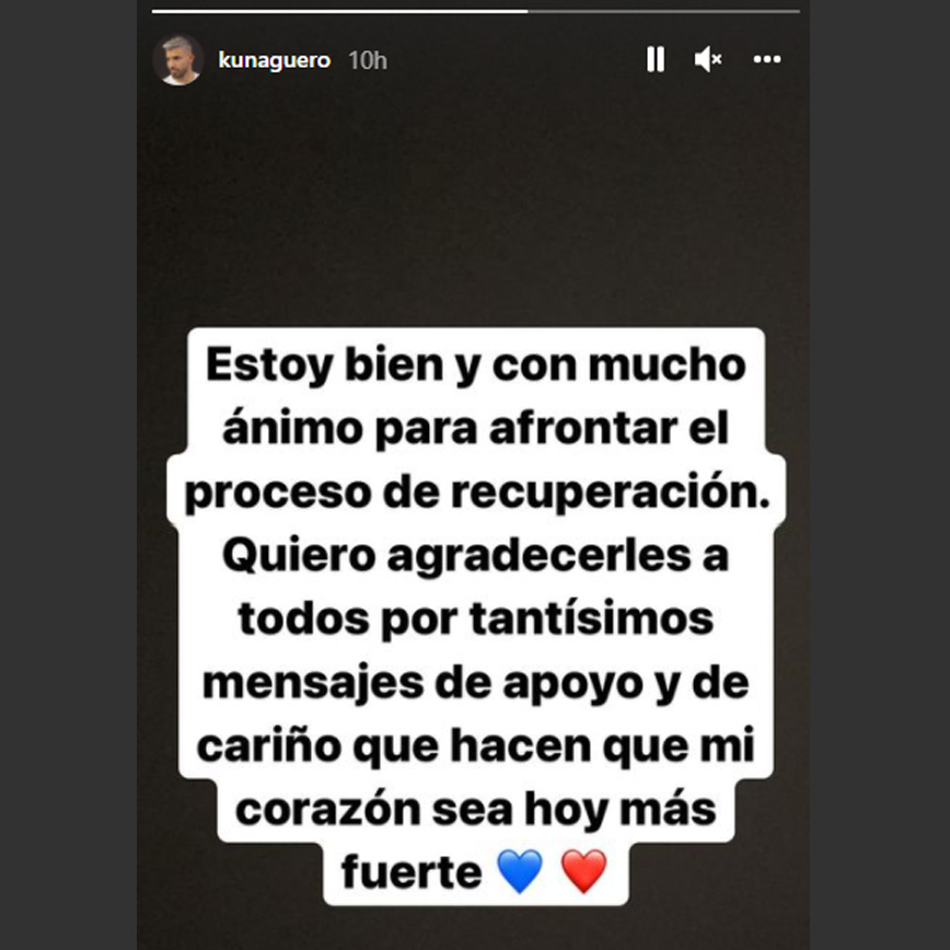 Ανάρτηση Σέρχιο Αγουέρο για το πρόβλημα με την καρδιά του 