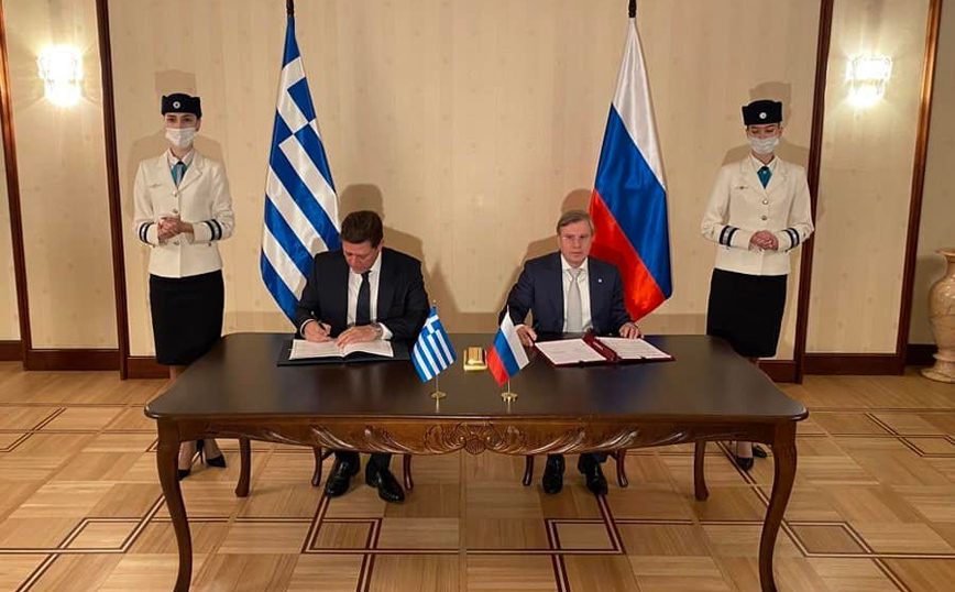 Υπογραφή Πρωτοκόλλου Συνεργασίας Ελλάδας-Ρωσίας