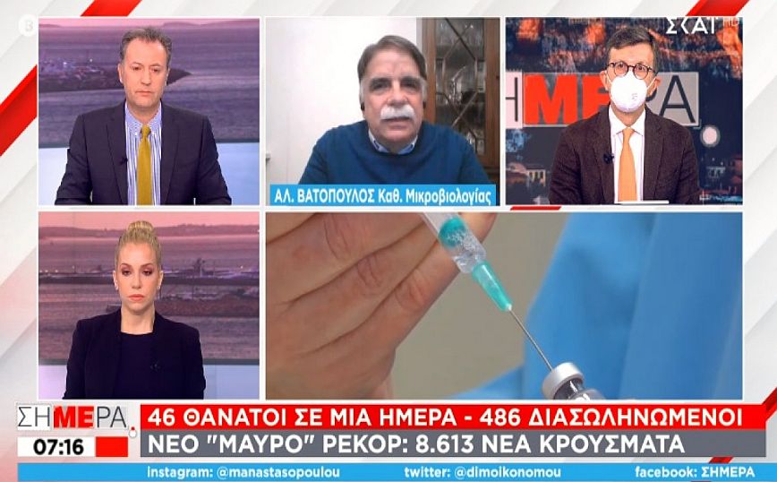 Κορονοϊός &#8211; Βατόπουλος: Μπορεί να χρειαστεί σειρά νέων μέτρων