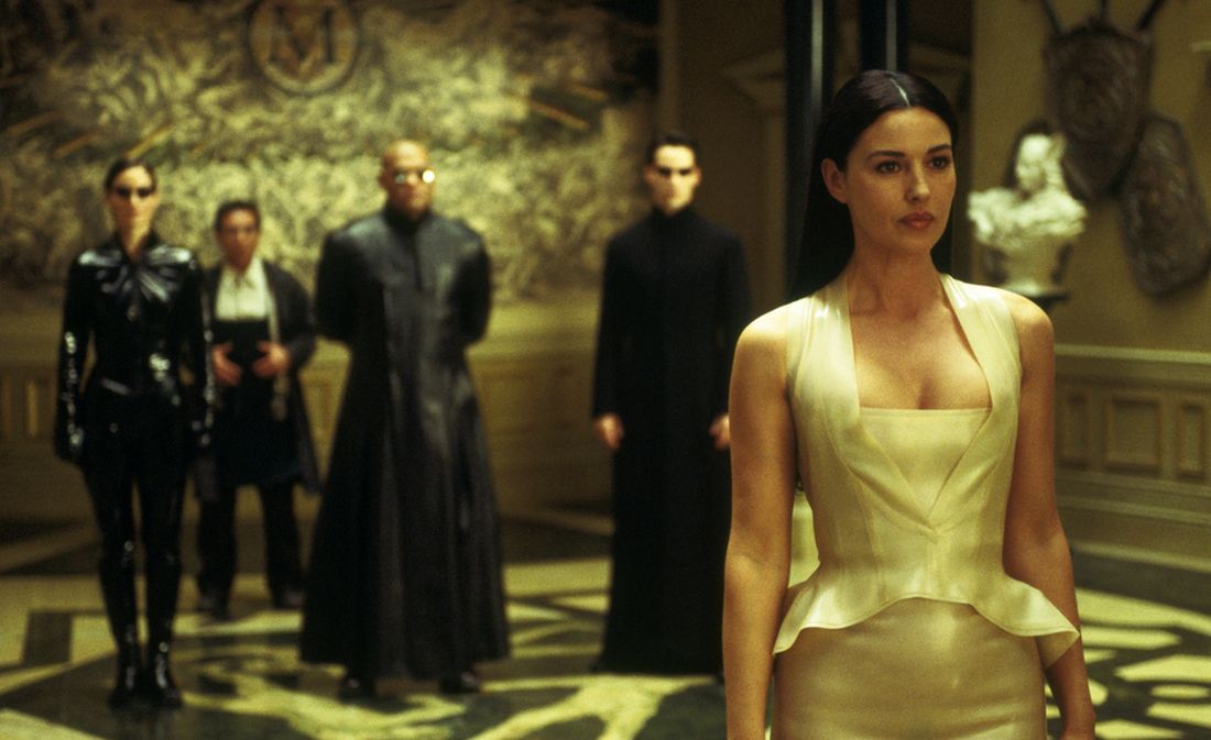 Η Μόνικα Μπελούτσι στο Matrix Reloaded Η Μόνικα Μπελούτσι στο Matrix Reloaded