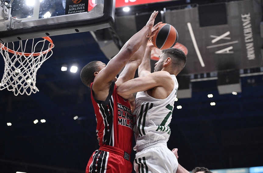 Euroleague: Αρμάνι-Παναθηναϊκός 75-54 &#8211; Κατέρρευσε στο β&#8217; ημίχρονο