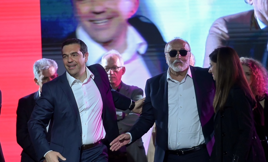 Ο Αλέξης Τσίπρας με τον Κουρουμπλή Ο Αλέξης Τσίπρας με τον Κουρουμπλή