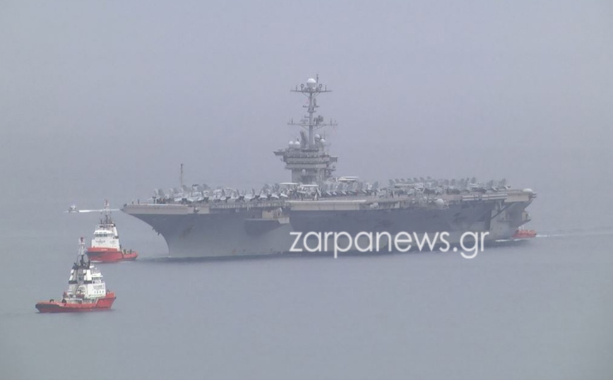 Στη Σούδα το θηριώδες αεροπλανοφόρο των ΗΠΑ «Harry S. Truman» – Πόσα μαχητικά χωράει