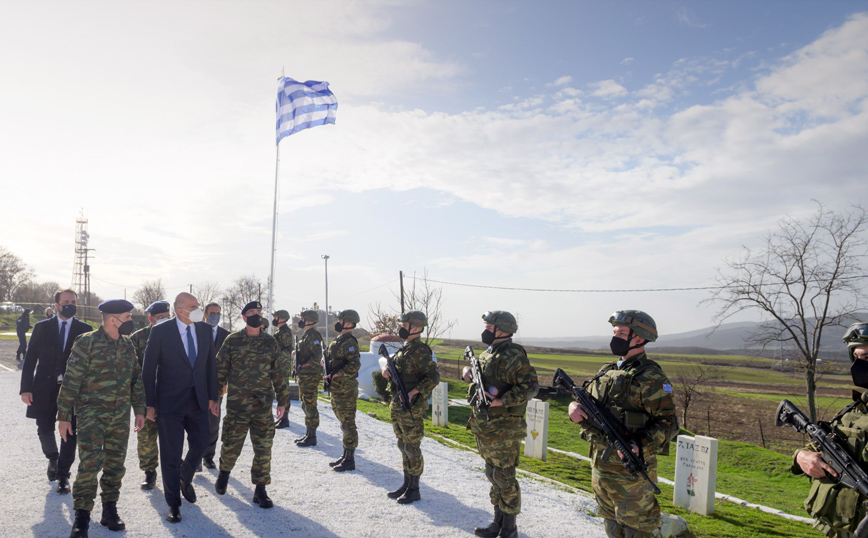 Επίσκεψη Δένδια στο στρατιωτικό Φυλάκιο Πλαγιών στον Έβρο