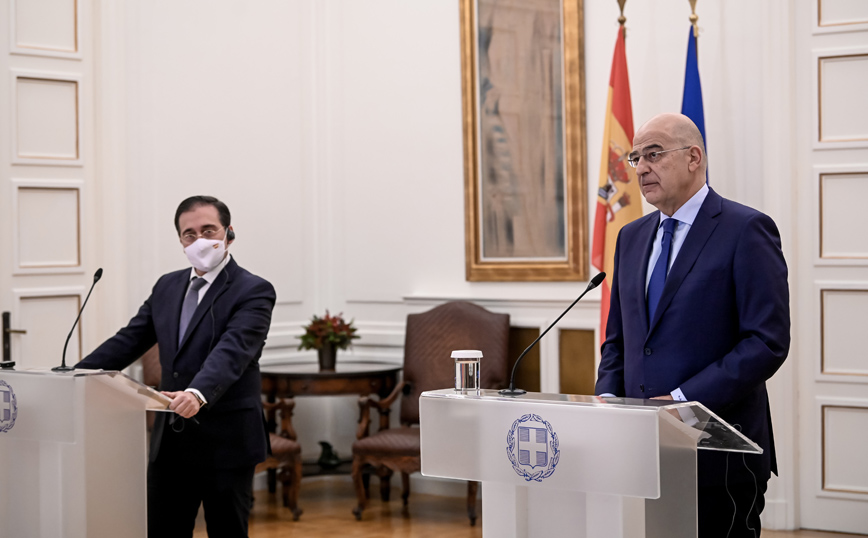 Δένδιας με Ισπανό ΥΠΕΞ: Η σημερινή Τουρκία αποτελεί παράγοντα αποσταθεροποίησης στη Μεσόγειο