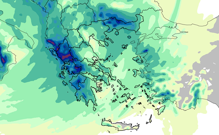 Έρχεται έντονη κακοκαιρία από τη νύχτα της Παρασκευής – Οι χάρτες και οι περιοχές που θα επηρεαστούν