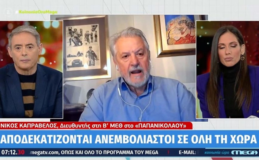 Κορονοϊός &#8211; Καπραβέλος: Τώρα πρέπει να ληφθούν τα μέτρα, που υπάρχουν συνωστισμοί