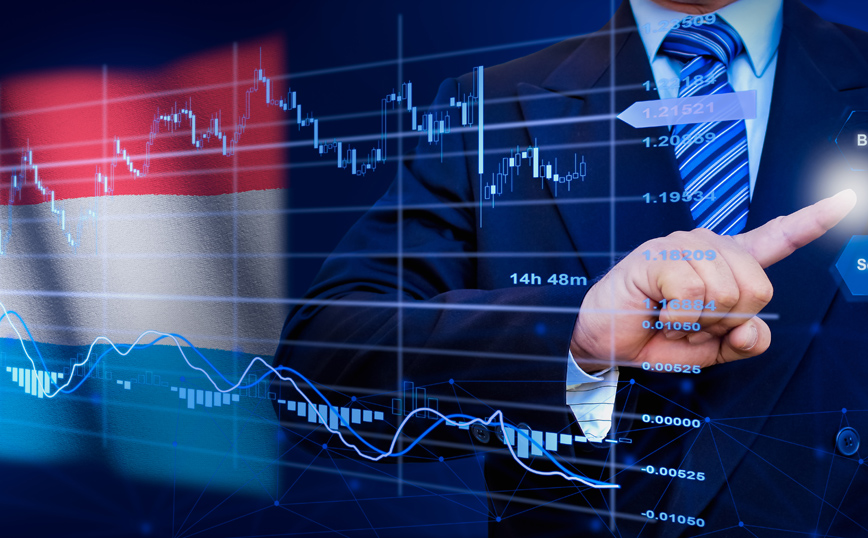 Γραφικό με την οικονομία του Λουξεμβούργου