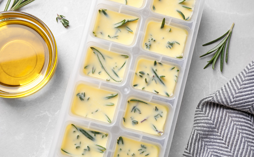 Παγάκια με βότανα Παγάκια με βότανα