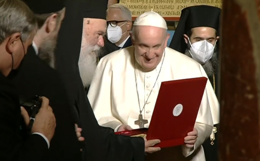 Συνάντηση Ιερώνυμου με τον Πάπα Φραγκίσκο