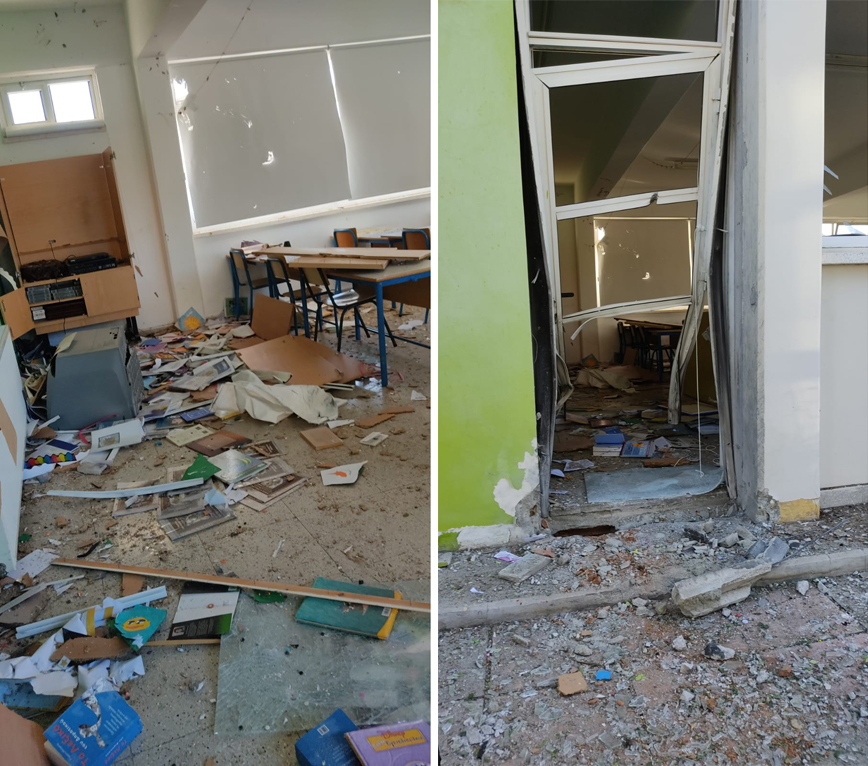 Κύπρος: Έβαλαν βόμβα σε δημοτικό σχολείο – Δείτε φωτογραφίες