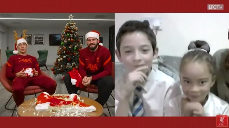 Ο Τσιμίκας και οι σταρ της Λίβερπουλ έστειλαν χριστουγεννιάτικες ευχές σε παιδιά με σοβαρά προβλήματα υγείας