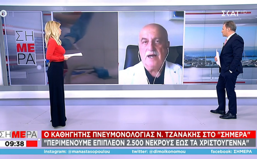 Κορονοϊός – Τζανάκης: Έως 2.500 νεκροί ως το τέλος του χρόνου – Πότε θα επιπεδωθούν οι καμπύλες