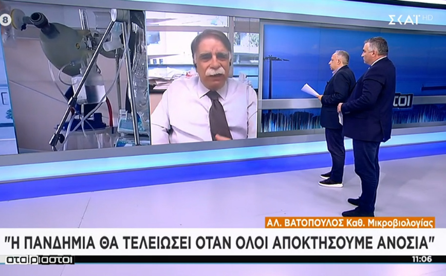 Κορονοϊός &#8211; Προειδοποίηση Βατόπουλου: Η πανδημία δεν τελειώνει όσο υπάρχει παγκόσμια ανισοκατανομή στα εμβόλια