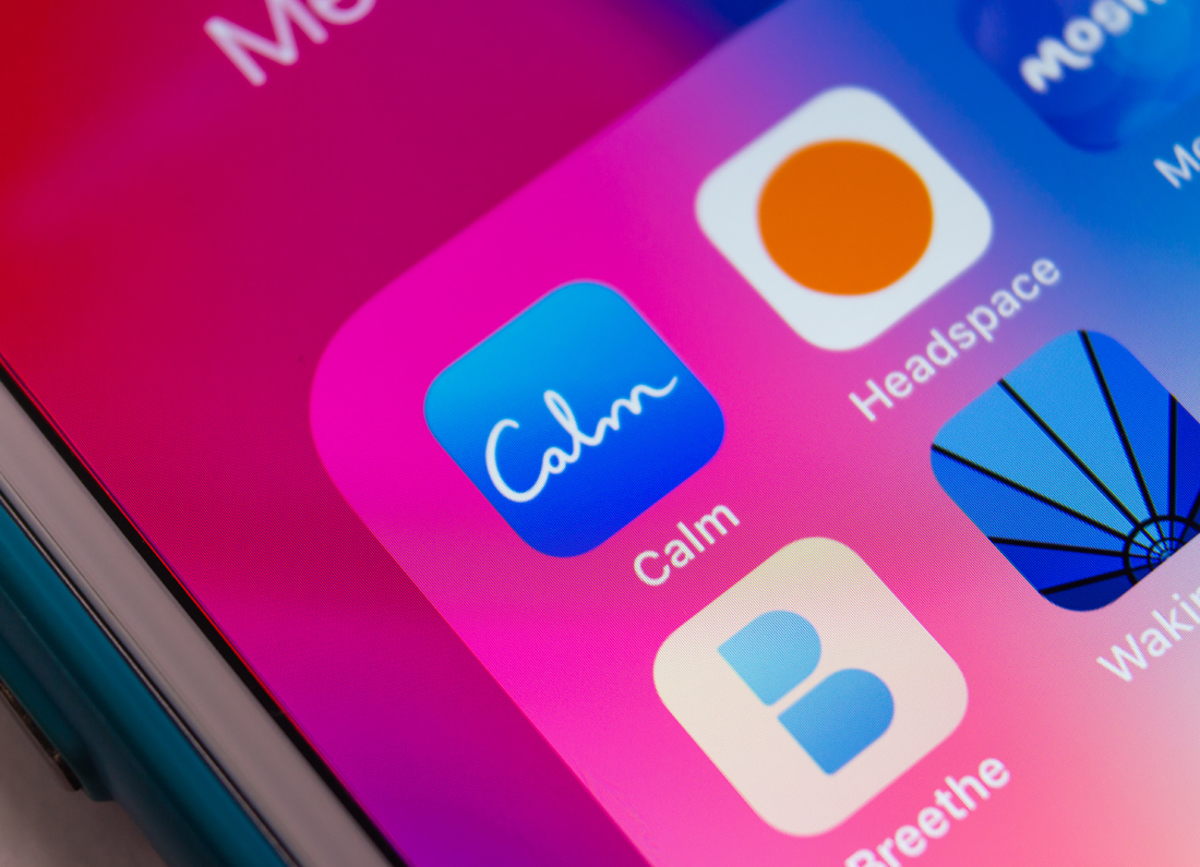 Οθόνη iPhone με app για την ψυχική υγεία Οθόνη iPhone με app για την ψυχική υγεία