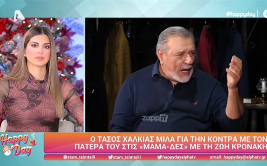 Συγκλονίζει ο Τάσος Χαλκιάς: Έχω φάει πολύ ξύλο από τον πατέρα μου, κλωτσιές και μπουνιές στη μούρη