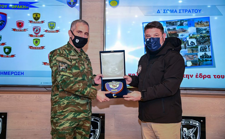 Στρατιωτικές μονάδες της Ξάνθης επισκέφθηκε ο Νίκος Χαρδαλιάς