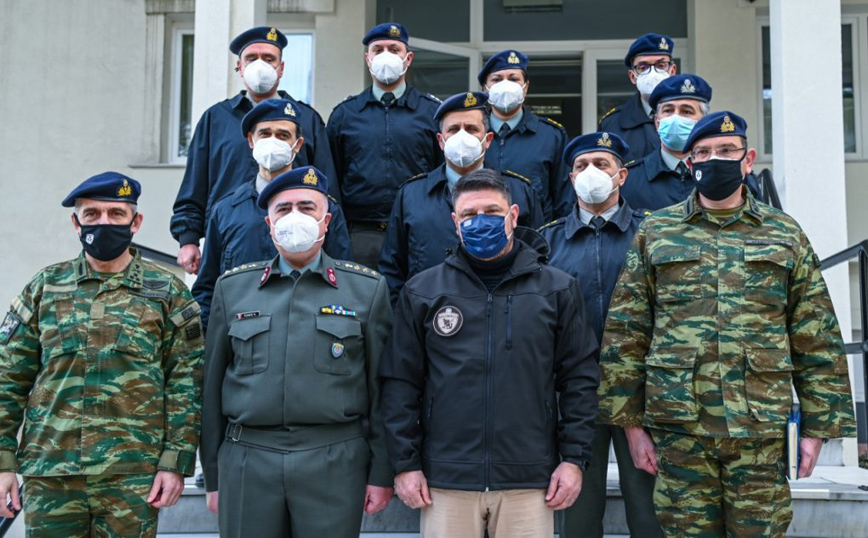 Στρατιωτικές μονάδες της Ξάνθης επισκέφθηκε ο Νίκος Χαρδαλιάς