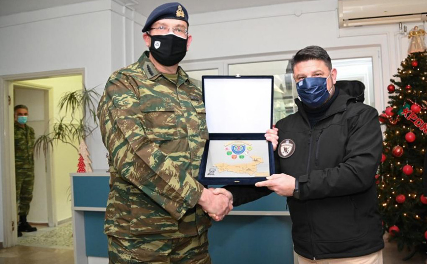 Στρατιωτικές μονάδες της Ξάνθης επισκέφθηκε ο Νίκος Χαρδαλιάς