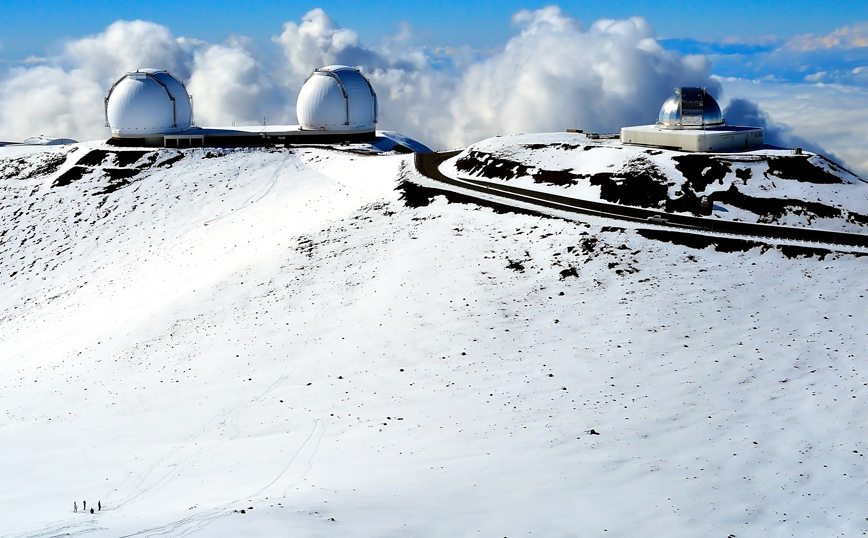Χιονισμένο τοπίο στη Χαβάη
