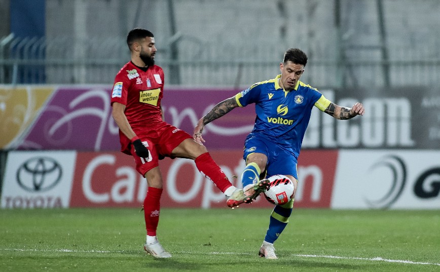 Φάση από τον αγώνα Αστέρας Τρίπολης - Βόλος