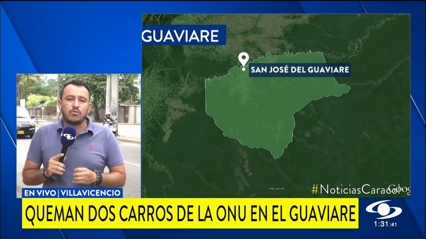 Κολομβία: Επίθεση σε αυτοκινητοπομπή του ΟΗΕ από ομάδα ενόπλων