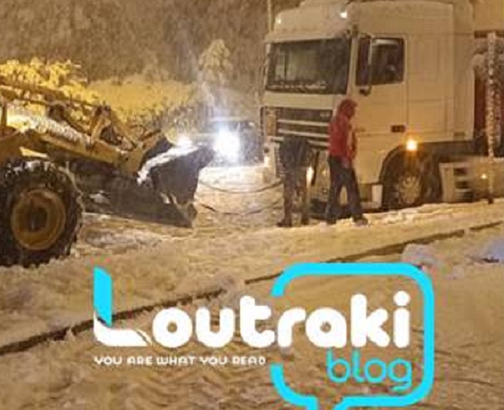 Ισθμός Κορίνθου: Βυτίο εγκλωβίστηκε λόγω της κακοκαιρίας