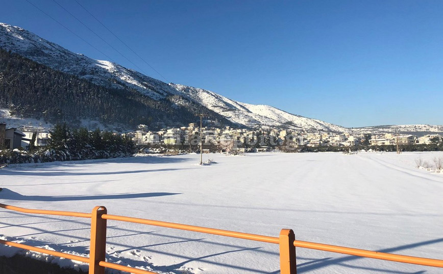 Πάγωσε η θάλασσα στην Αταλάντη Πάγωσε η θάλασσα στην Αταλάντη