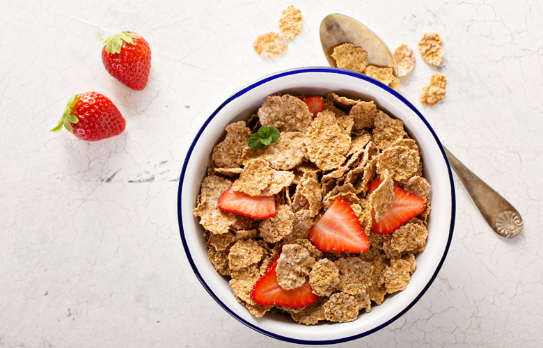 Δημητριακά με φράουλες