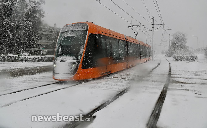Χιόνια στη Γλυφάδα