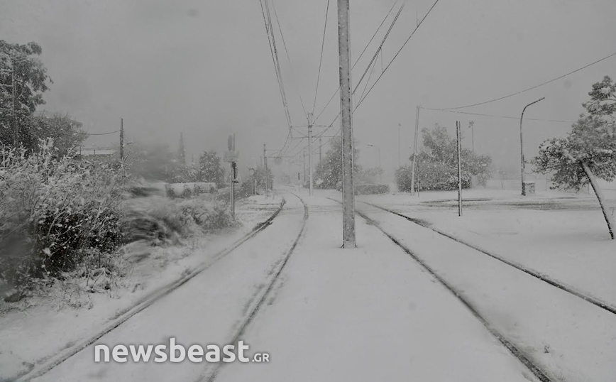 Χιόνια στη Γλυφάδα