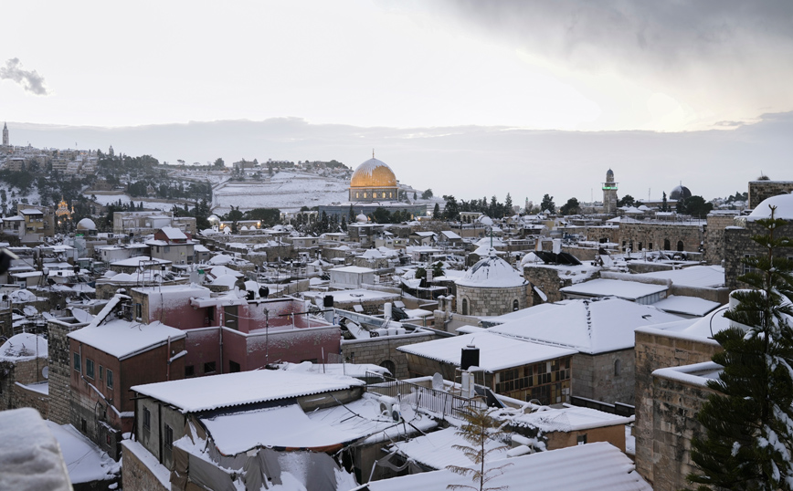Στα λευκά η Ιερουσαλήμ, το Ισραήλ και η Δυτική Όχθη Στα λευκά η Ιερουσαλήμ, το Ισραήλ και η Δυτική Όχθη