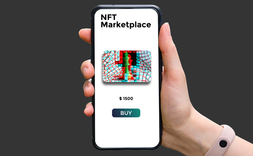 Οθόνη κινητού με NFT Οθόνη κινητού με NFT